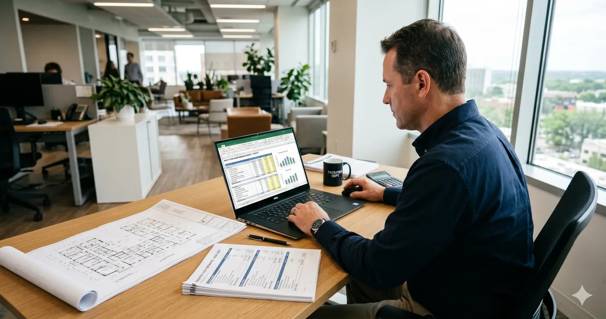 Budget maintenance tertiaire : comment chiffrer un programme de travaux