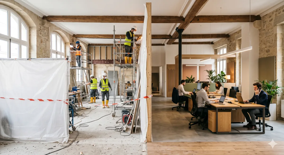 Travaux en site occupé : rénover sans fermer votre commerce